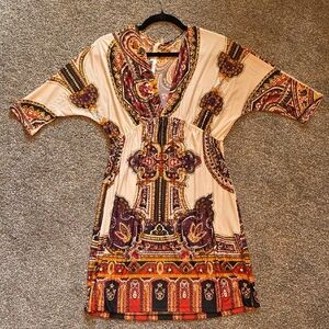 Cristinalove Multicolor Boho Tunic Top
